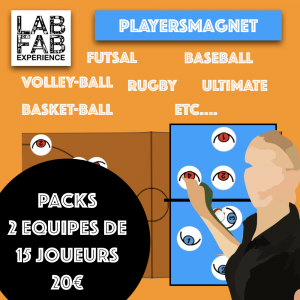 PlayersMagnets 2 équipes de 15 joueurs
