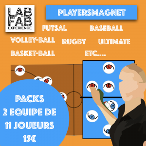 PlayersMagnets 2 équipes de 11 joueurs