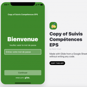 GlideApp - Suivis et évaluation des Compétences